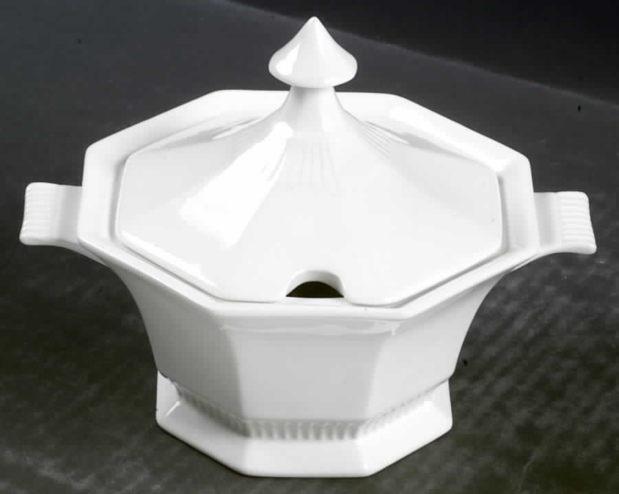 Independence White Sauce Boat & Lid by Independence-1