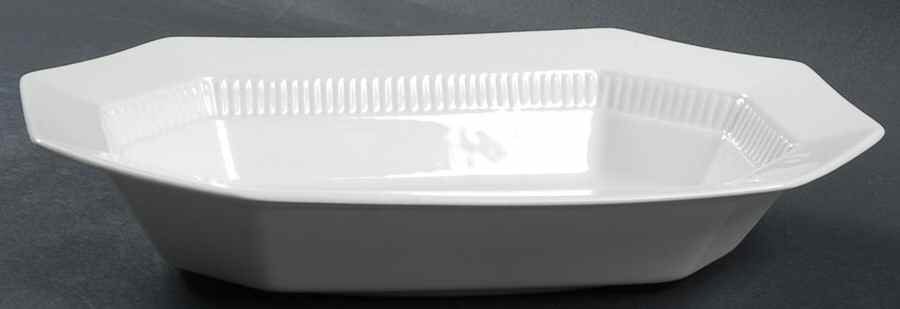Independence White 10" Oval Vegetable Bowl by Independence-1