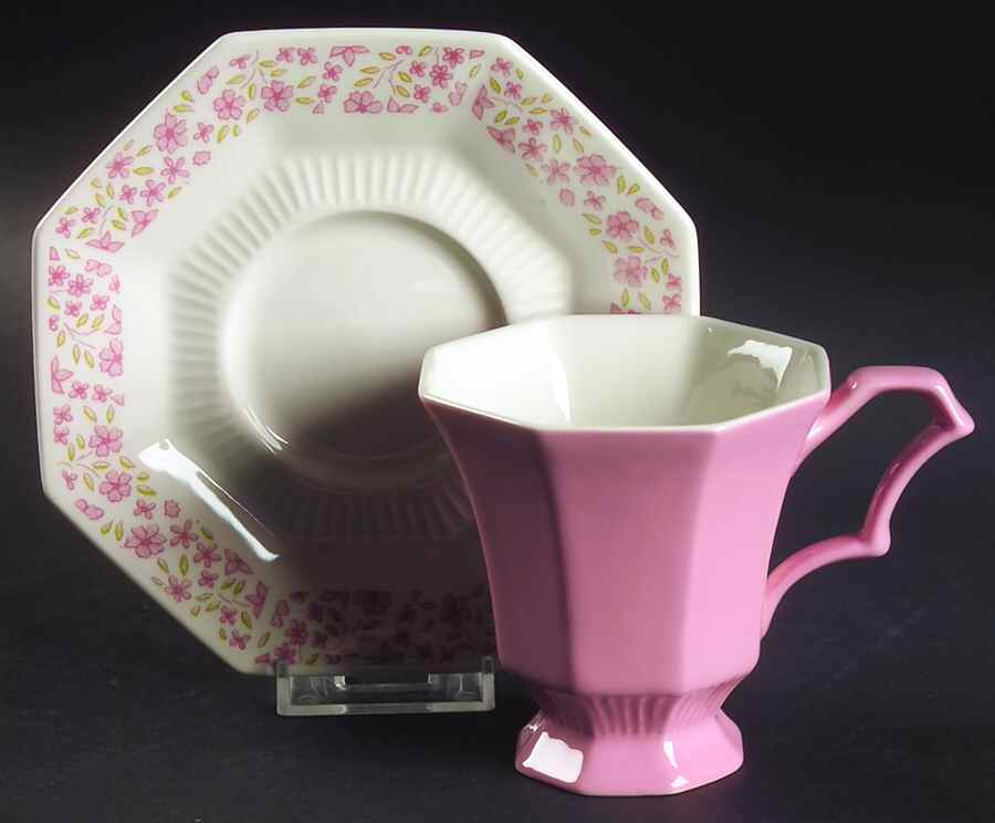 Mary Jane Footed Cup & Saucer Set by Independence-1