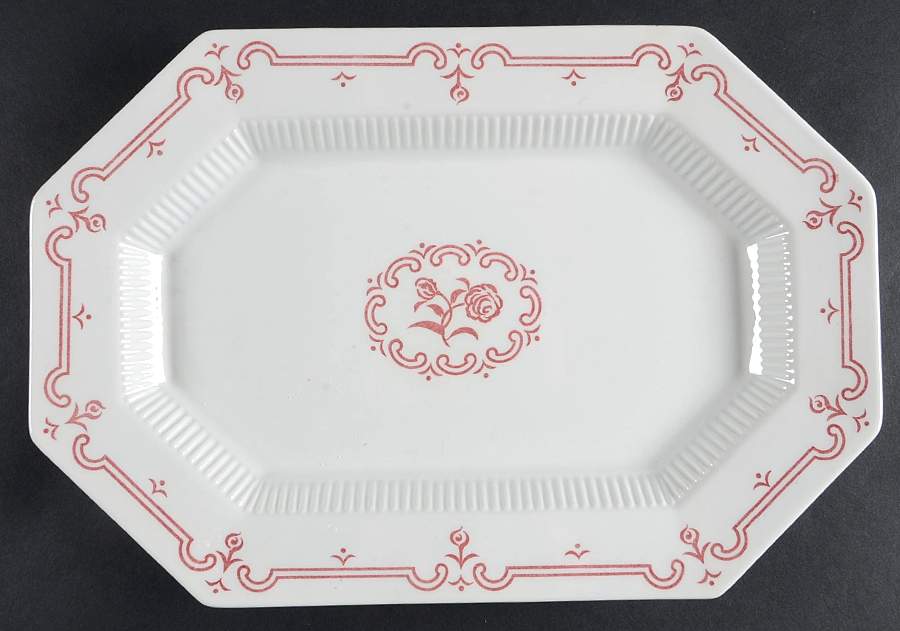 Plymouth Rose 13" Oval Serving Platter by Independence-1