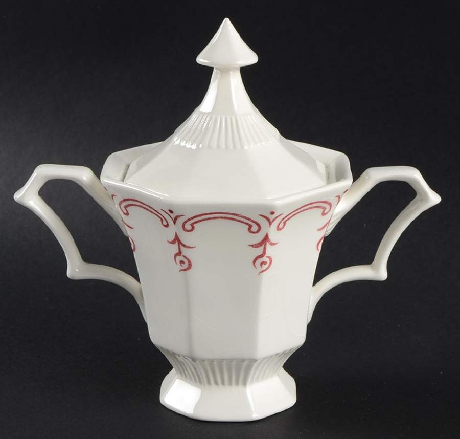Plymouth Rose Sugar Bowl & Lid by Independence-1