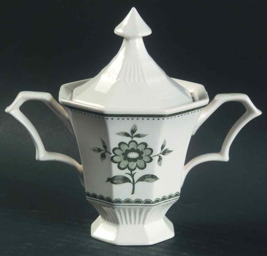 Provincial Flower Sugar Bowl & Lid by Independence-1