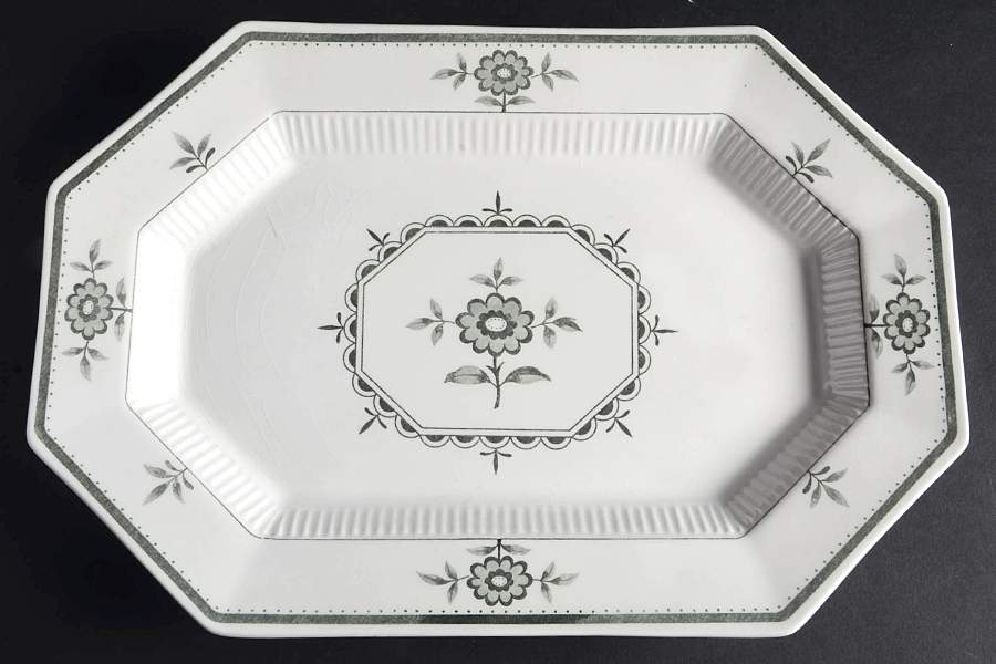 Provincial Flower 13" Oval Serving Platter by Independence-1