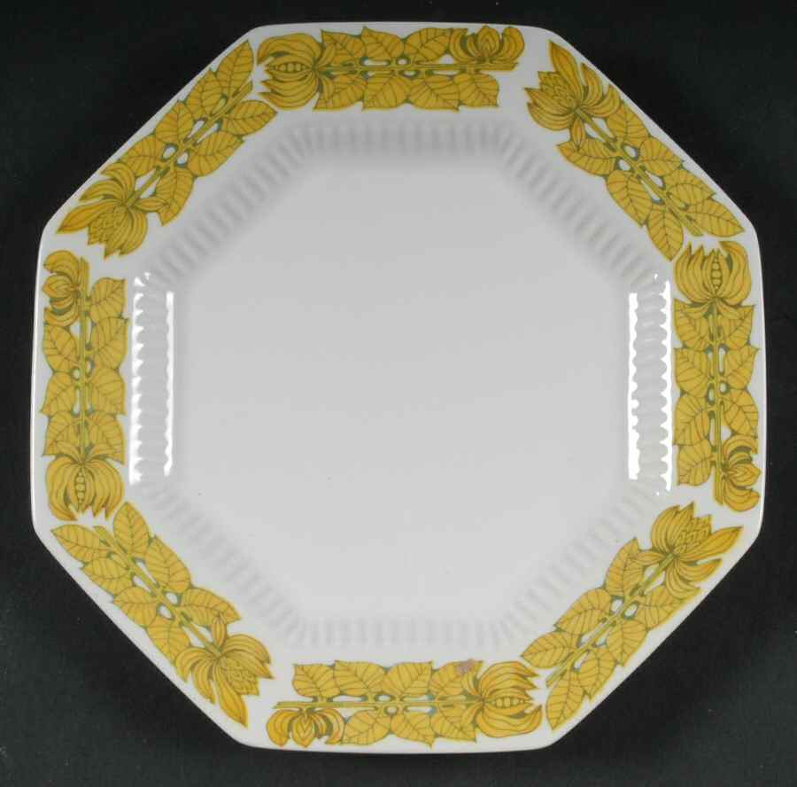 Yellow Bouquet Bread & Butter Plate by Independence-1