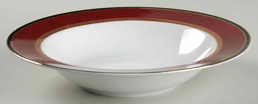 Fifth Avenue Ruby Large Rim Soup Bowl by Interiors (PTS)-1
