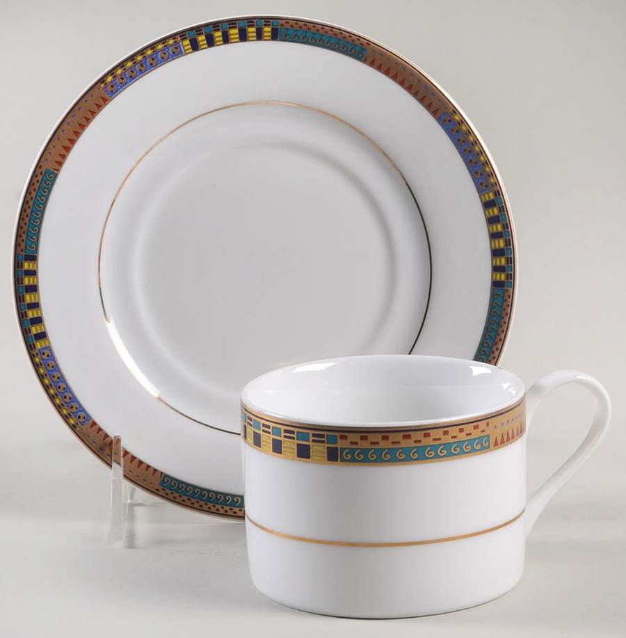 Ambassador Flat Cup & Saucer Set by Interiors (PTS)-1