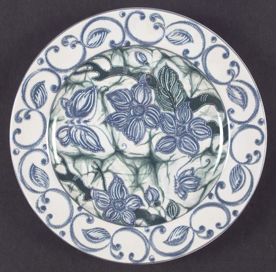 Butterfly Batik Salad Plate by Interiors (PTS)-1