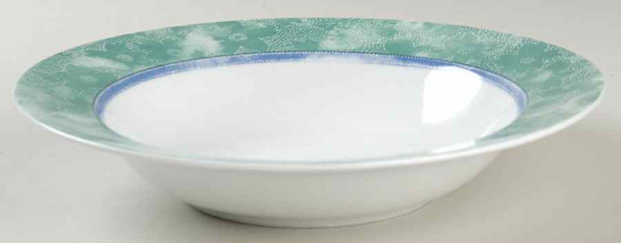 Butterfly Batik Large Rim Soup Bowl by Interiors (PTS)-1