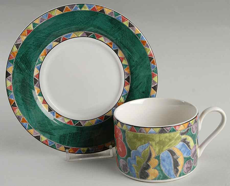 Carmen Flat Cup & Saucer Set by Interiors (PTS)-1