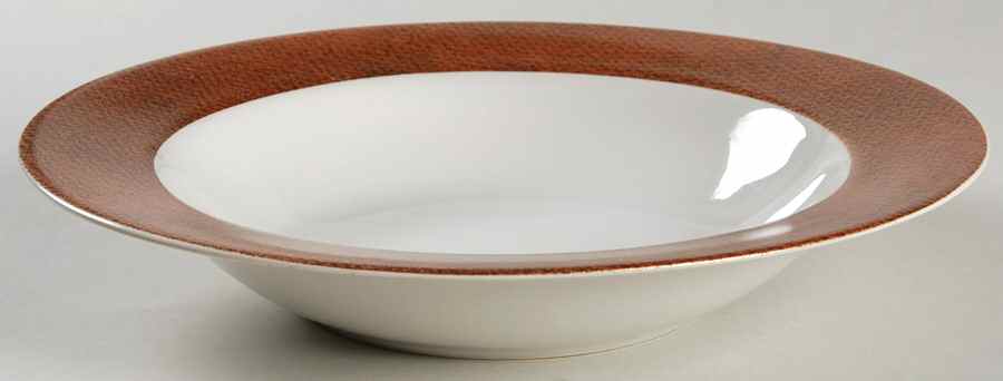 Copper Large Rim Soup Bowl by Interiors (PTS)-1