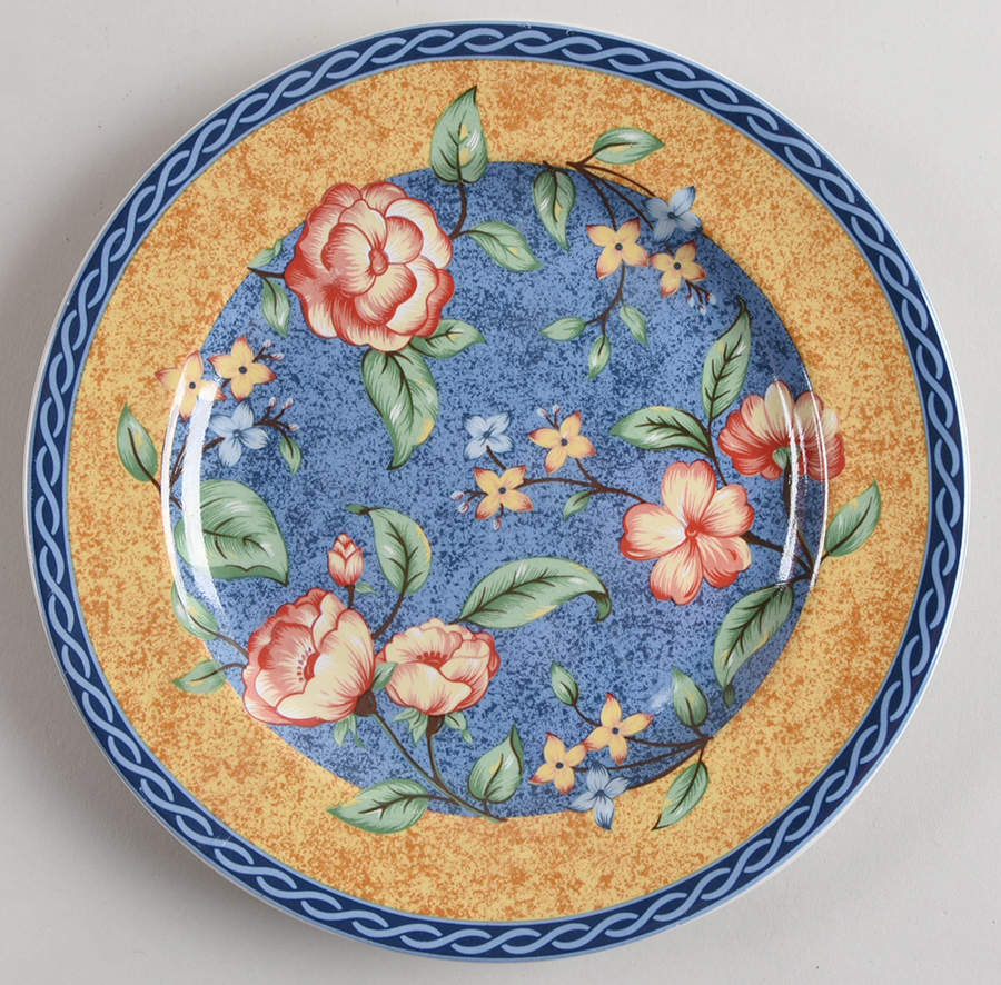 French Floral Salad Plate by Interiors (PTS)-1