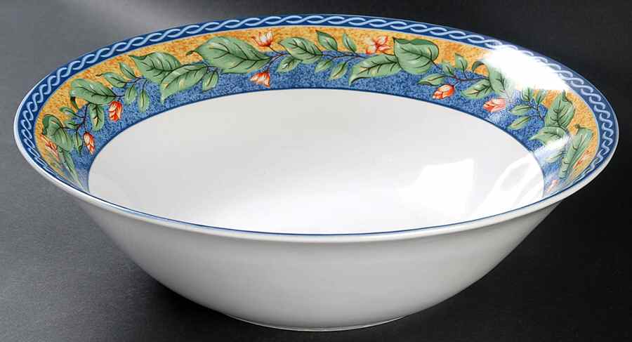 French Floral 10" Round Vegetable Bowl by Interiors (PTS)-1