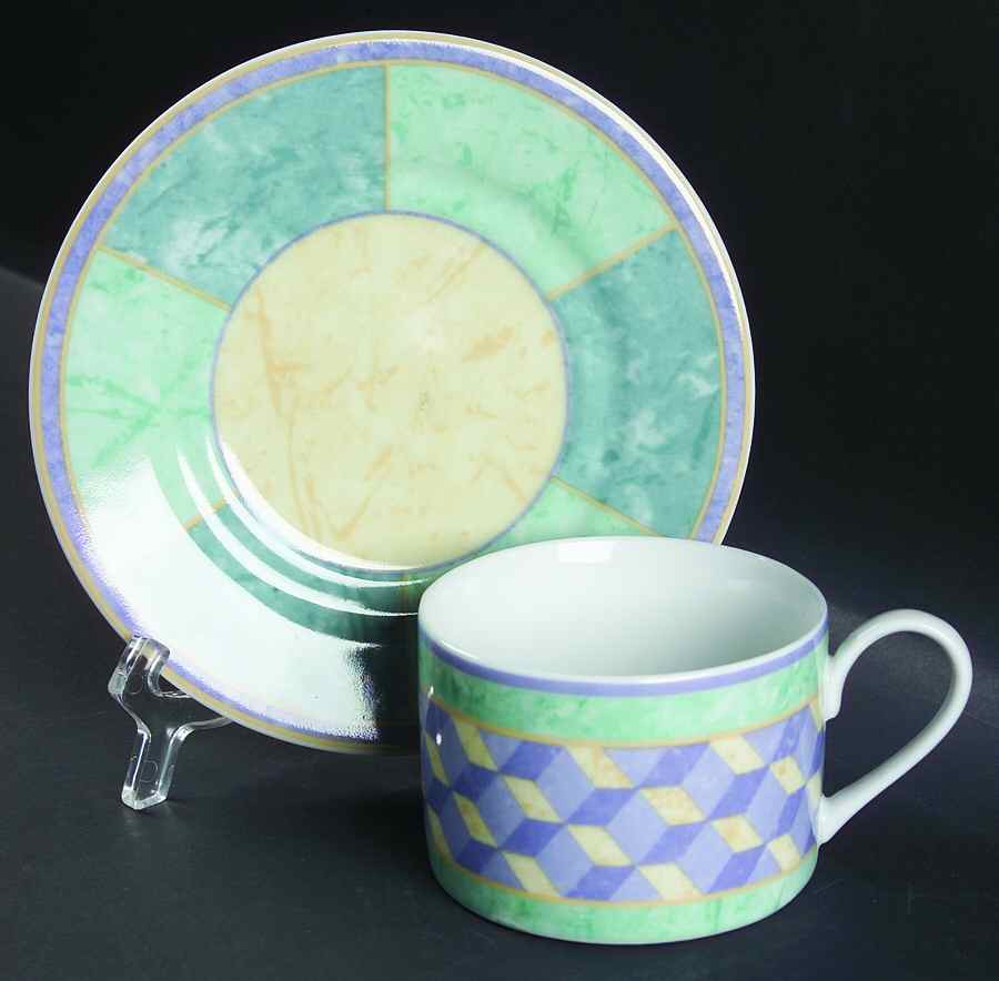 Giovanna Flat Cup & Saucer Set by Interiors (PTS)-1