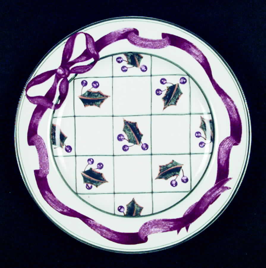 Hollie's Christmas Salad Plate by Interiors (PTS)-1