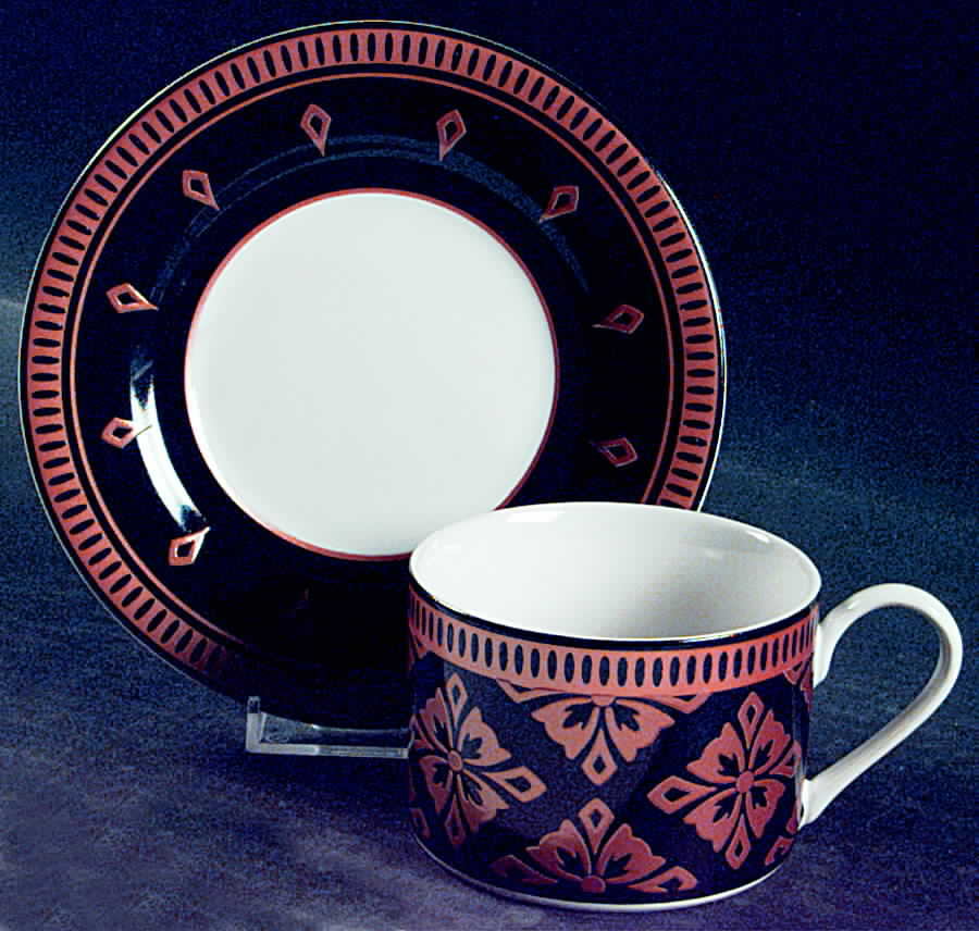 Marrakech Flat Cup & Saucer Set by Interiors (PTS)-1