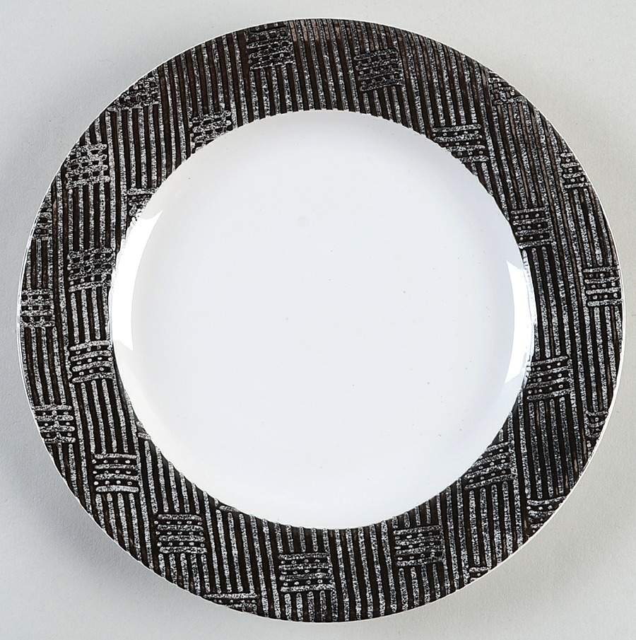 Marina Black Salad Plate by Interiors (PTS)-1