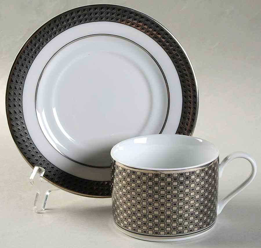 Midnight Flat Cup & Saucer Set by Interiors (PTS)-1