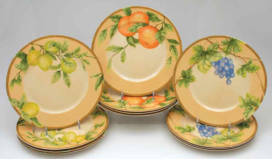 Newbury (Set of 12, 4ea motif 1-3 ) Dinner Plate by Interiors (PTS)-1