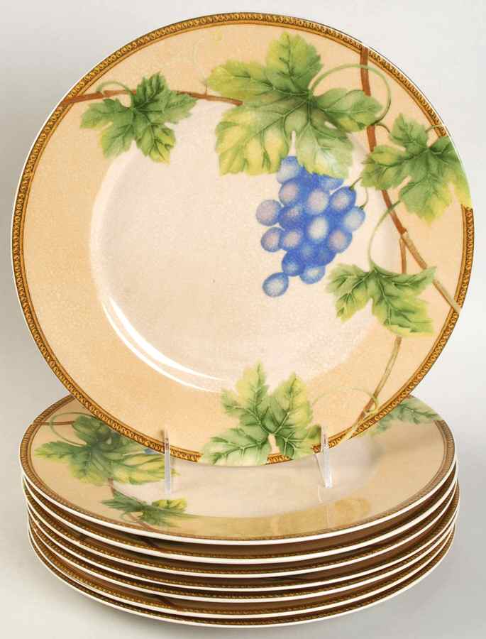 Newbury Dinner Plate - Set of 8 Motif 1 by Interiors (PTS)-1