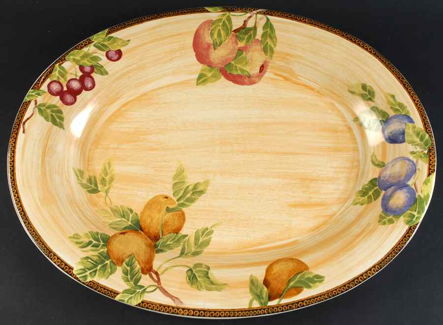 Newbury 18" Oval Serving Platter by Interiors (PTS)-1