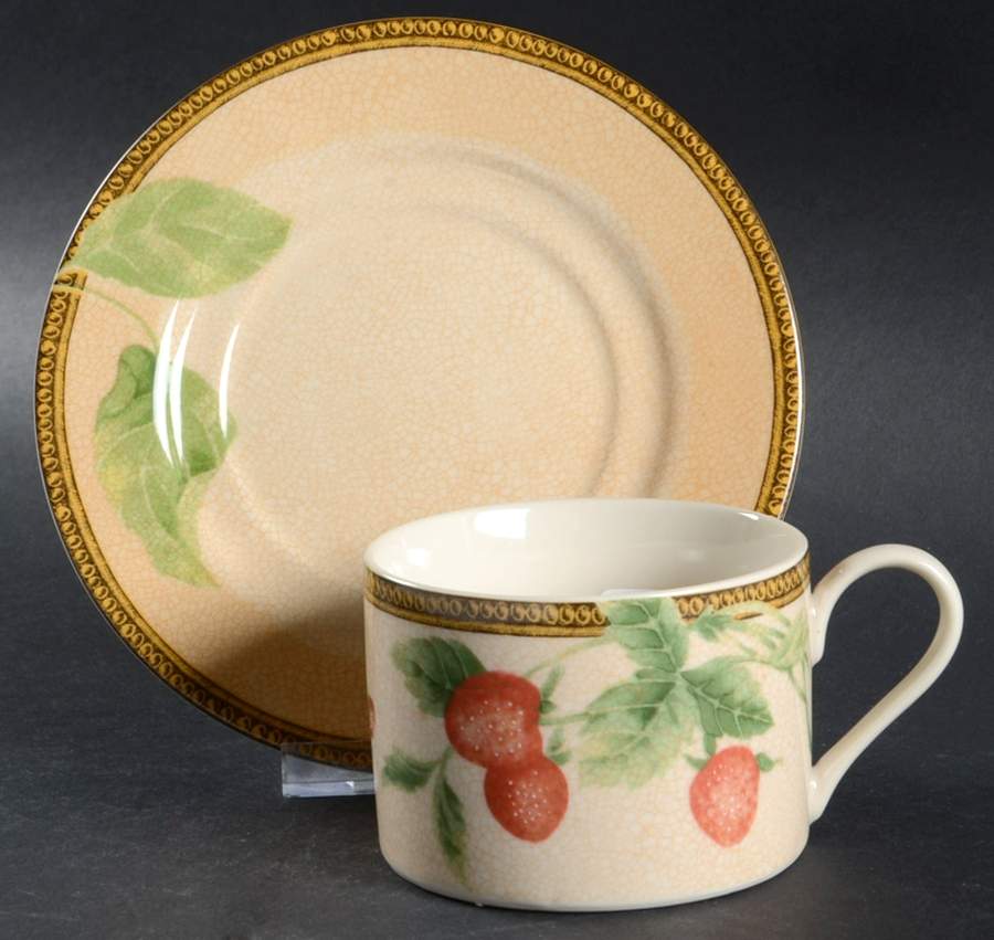 Newbury Flat Cup & Saucer Set by Interiors (PTS)-1