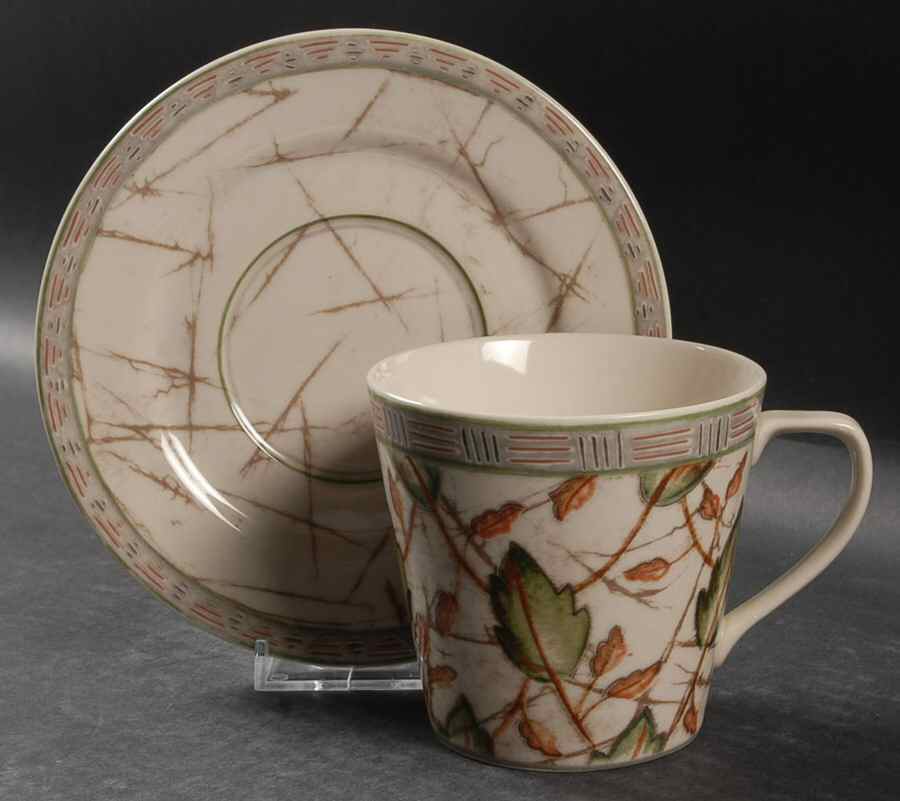 Sumatra Flat Cup & Saucer Set by Interiors (PTS)-1