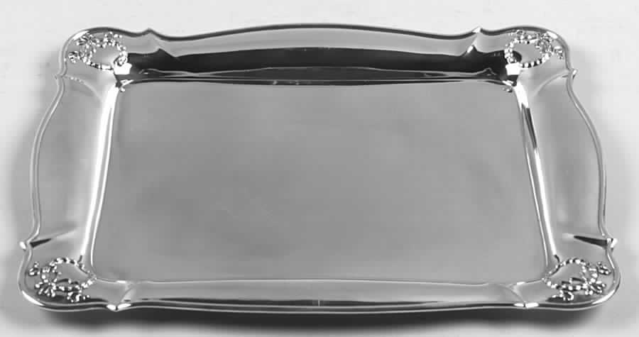 Sterling Hollowware 12" Sterling Dresser Tray by International Silver-1