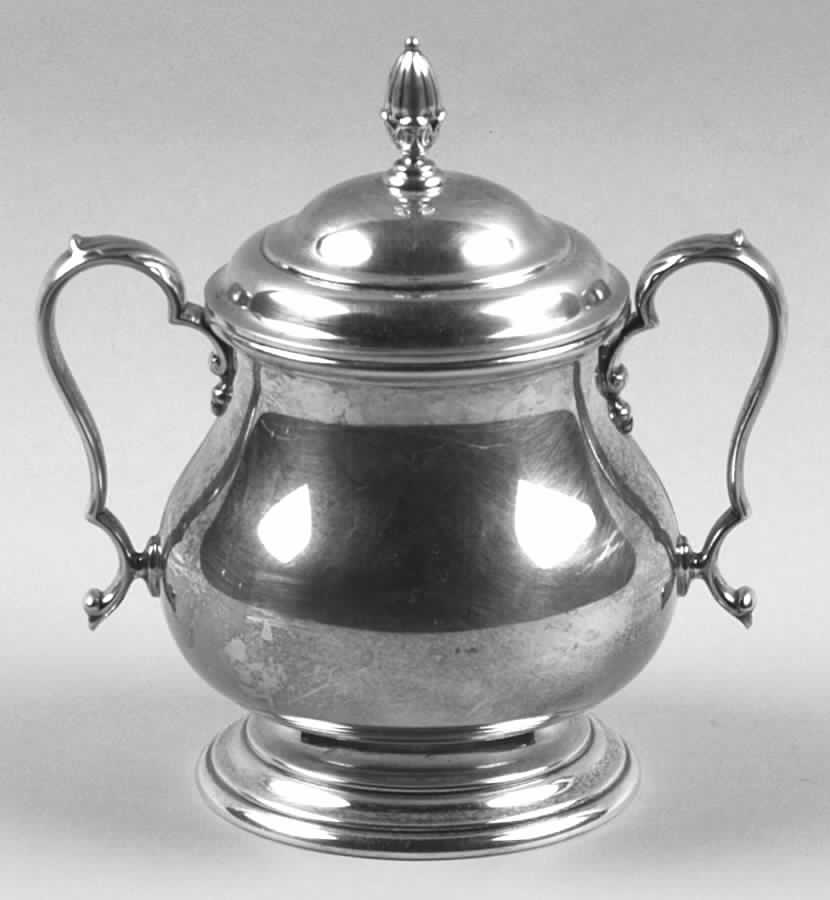Sterling Hollowware Sugar Bowl & Lid by International Silver-1