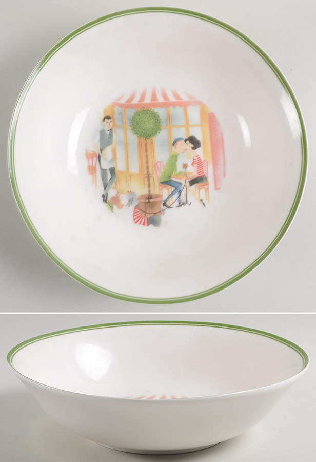 Amour 9" Round Vegetable Bowl by International-1
