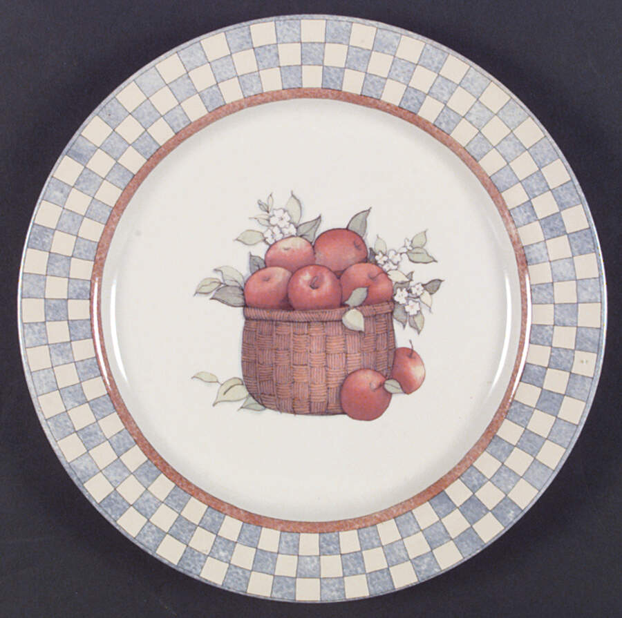 Apple Basket Dinner Plate by International-1