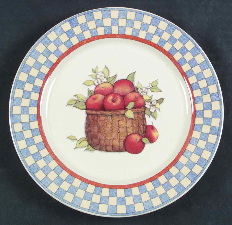Apple Basket Salad Plate by International-1