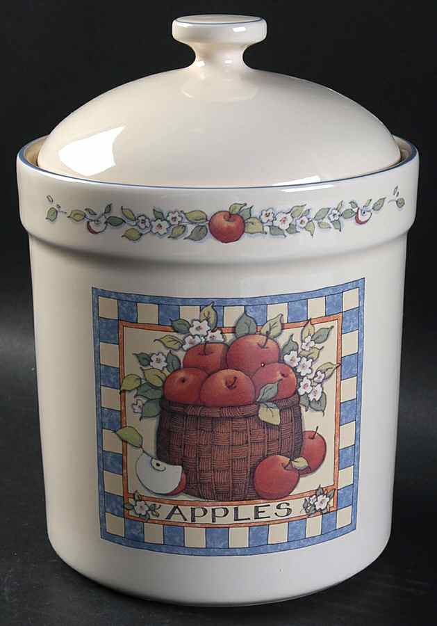 Apple Basket Large Canister & Lid by International-1