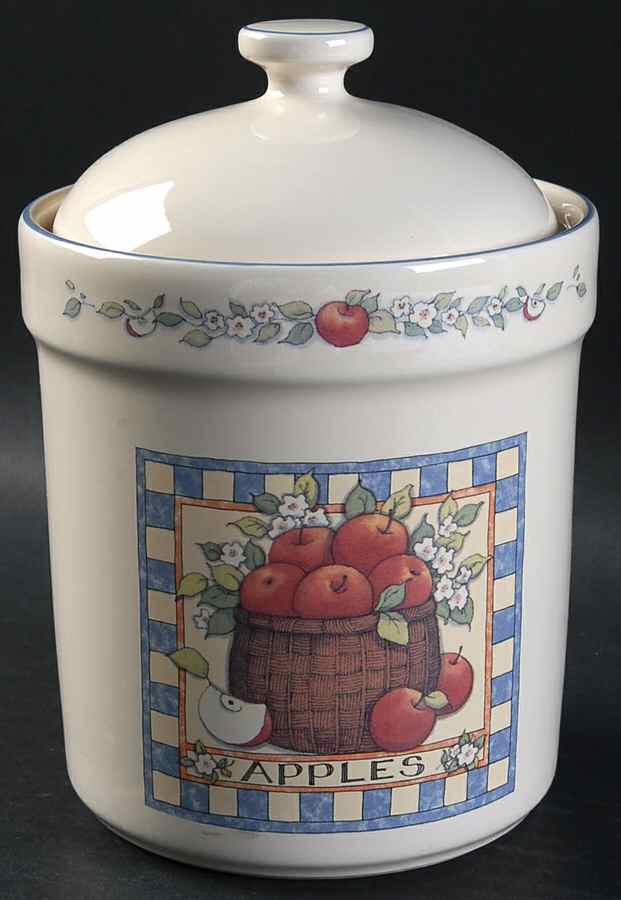 Apple Basket Medium Canister & Lid by International-1