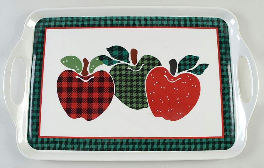 Applejack 18" Rectangular Handled Serving Melamine Tray by International-1