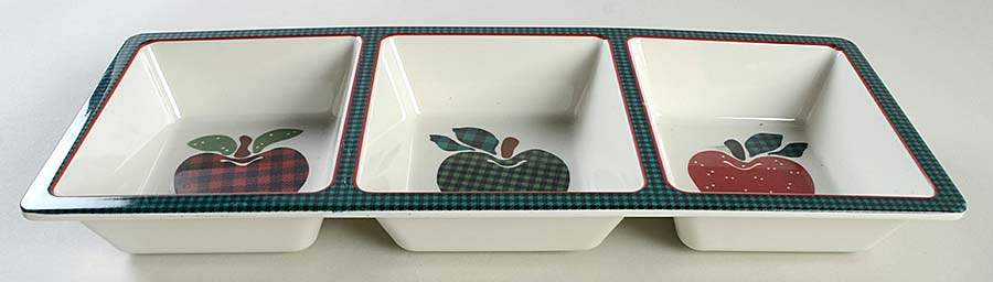 Applejack Melamine 3-Part Relish by International-1