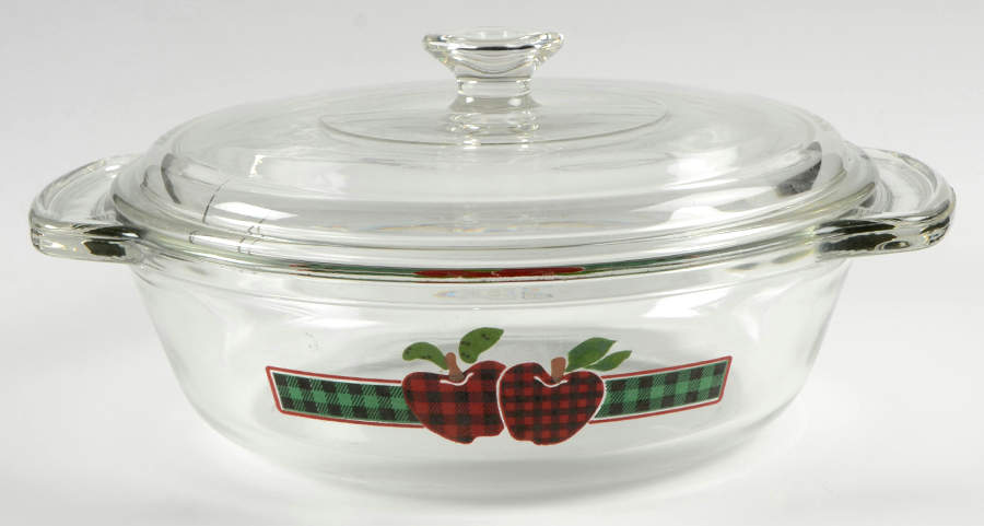 Applejack 1.5 Quart Glassware Casserole with Lid by International-1