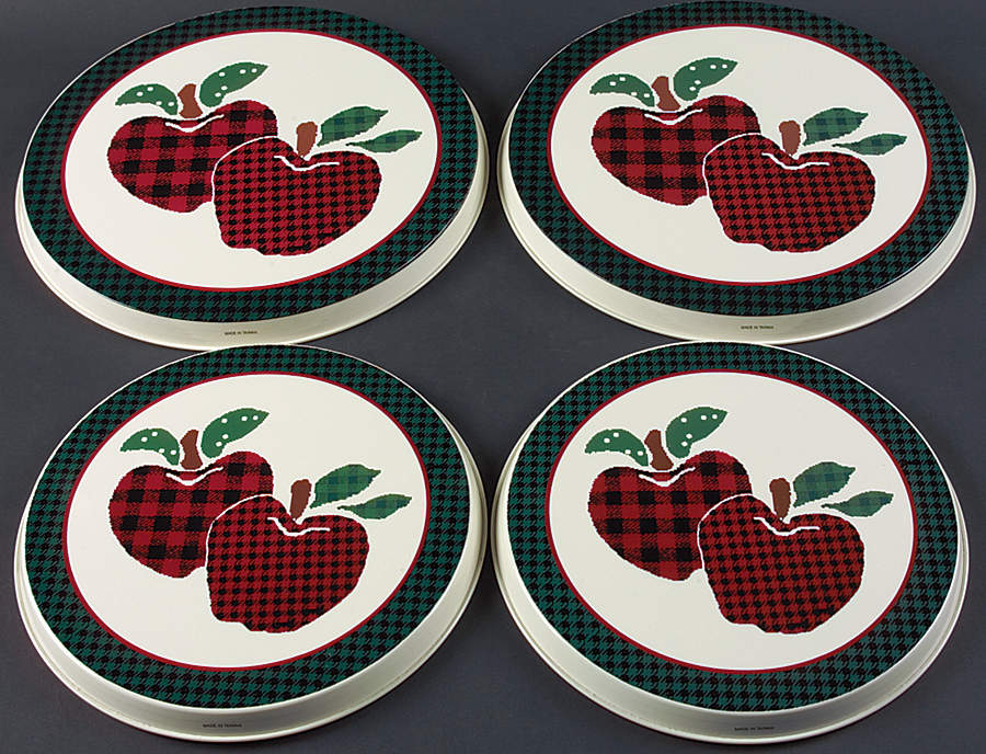 Applejack (Set/4) Tin Stove Covers-2 8" & 2 10" Round Covers by International-1