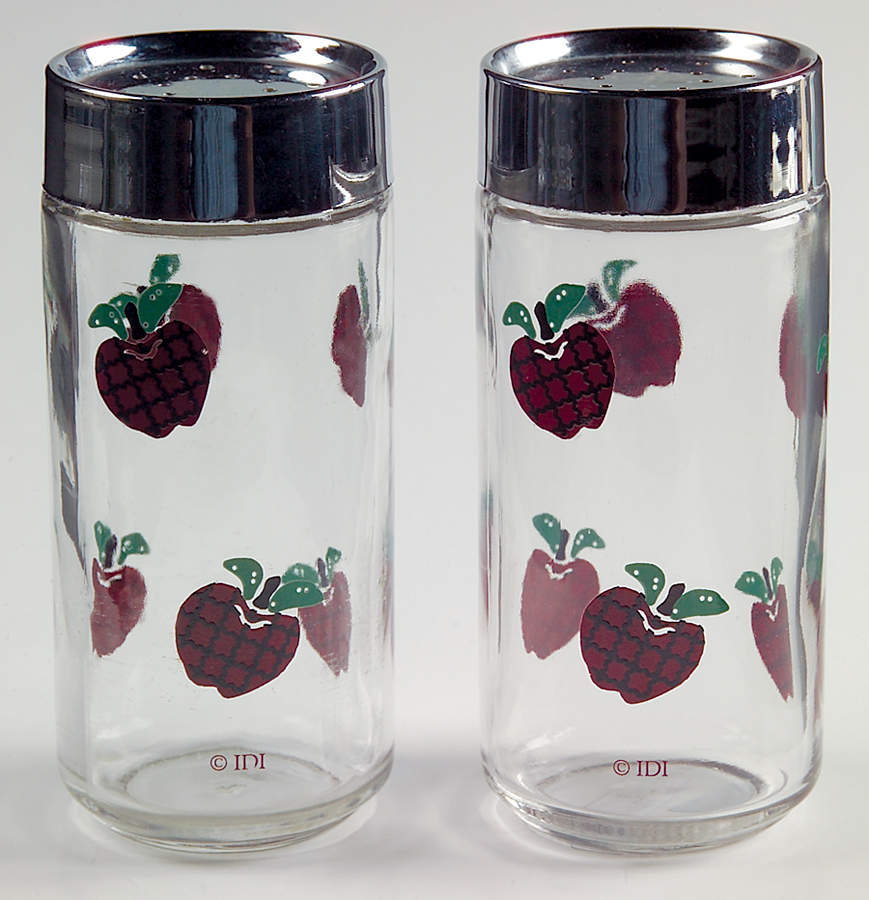 Applejack Glassware Salt and Pepper Set by International-1
