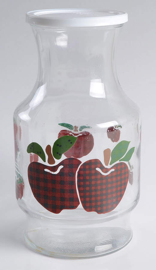 Applejack Glassware Carafe with Plastic Lid by International-1
