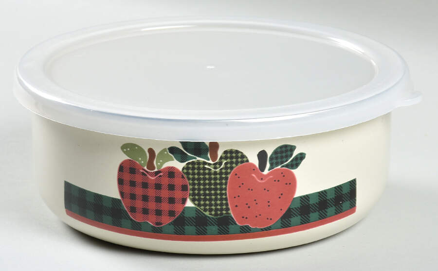 Applejack 6" Metal Bowl W/Plastic Lid by International-1