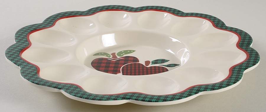 Applejack Melamine Deviled Egg Plate by International-1