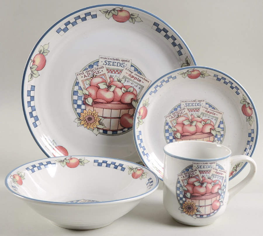 Appletime 4 Piece Place Setting by International-1
