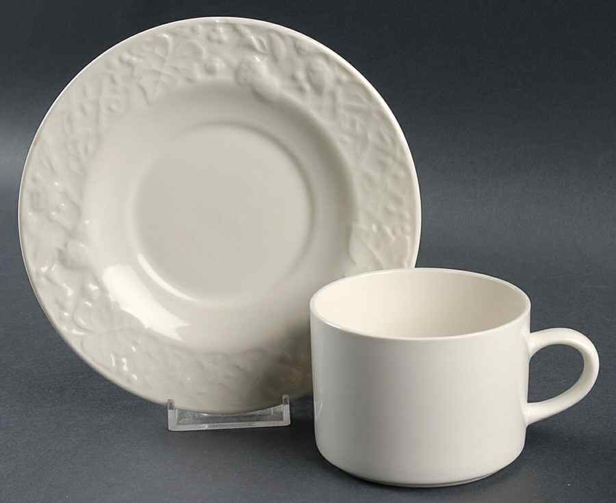 Arbor (65) Flat Cup & Saucer Set by International-1