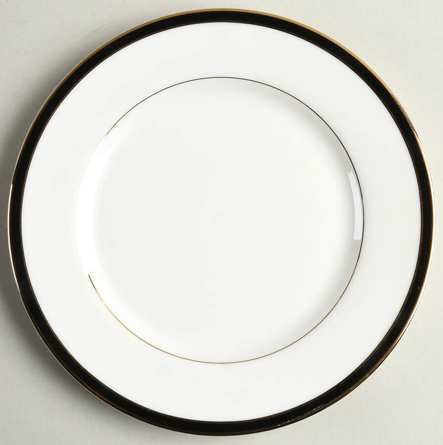 Aristocrat Black Salad Plate by International-1