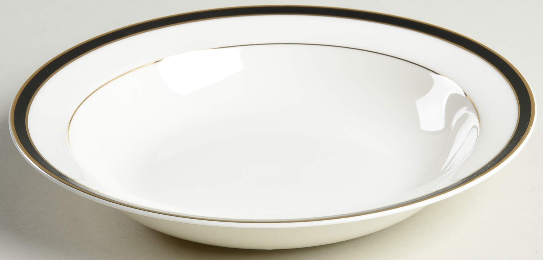 Aristocrat Black Rim Soup Bowl by International-1