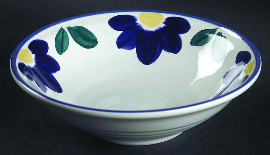 Blue Napoli Coupe Cereal Bowl by International-1