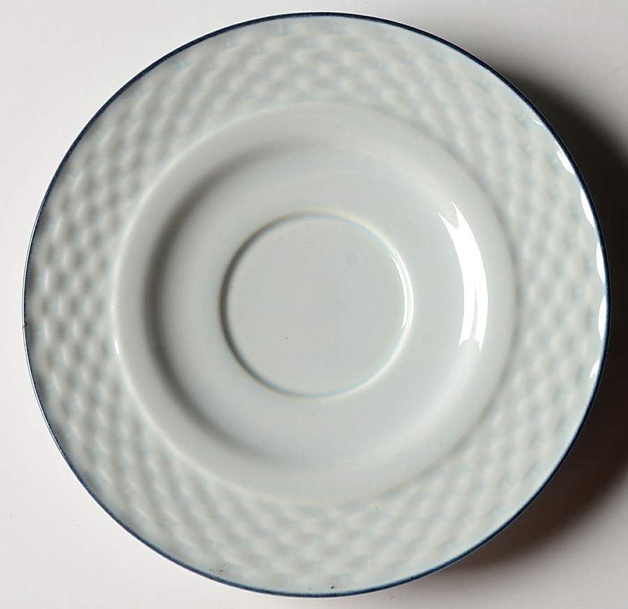 Blue Satin Saucer by International-1