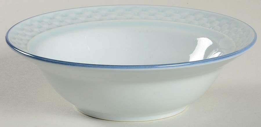 Blue Satin Coupe Cereal Bowl by International-1
