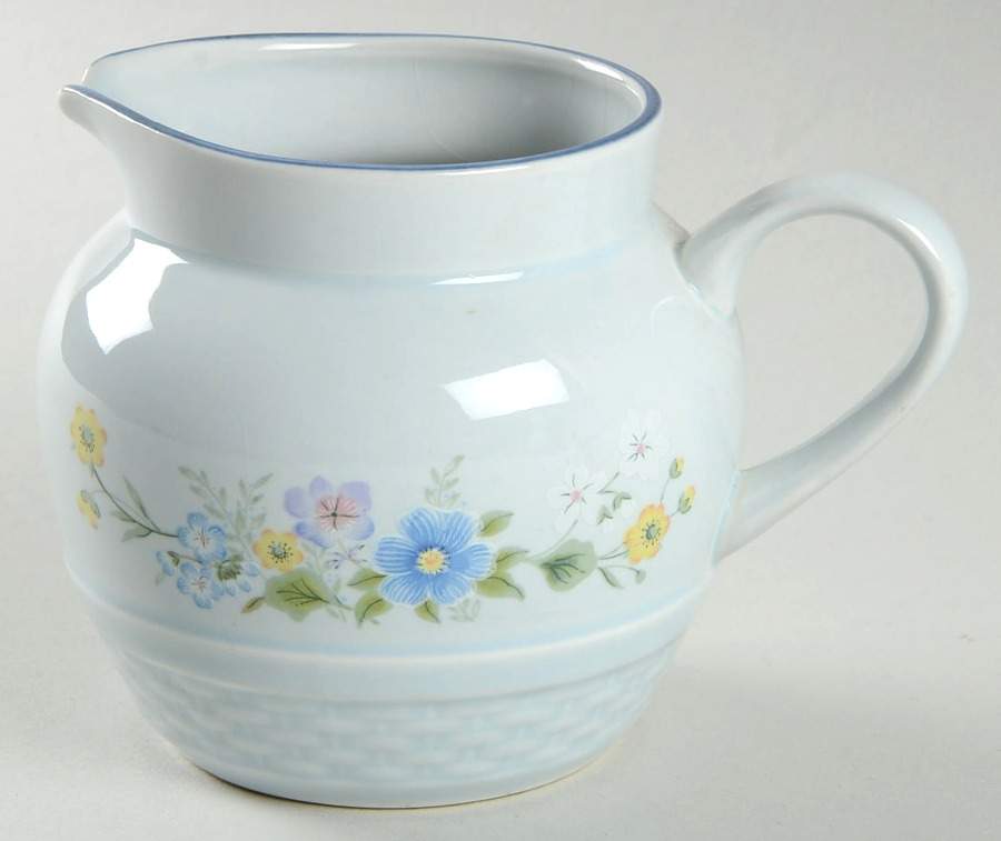 Blue Satin Creamer by International-1