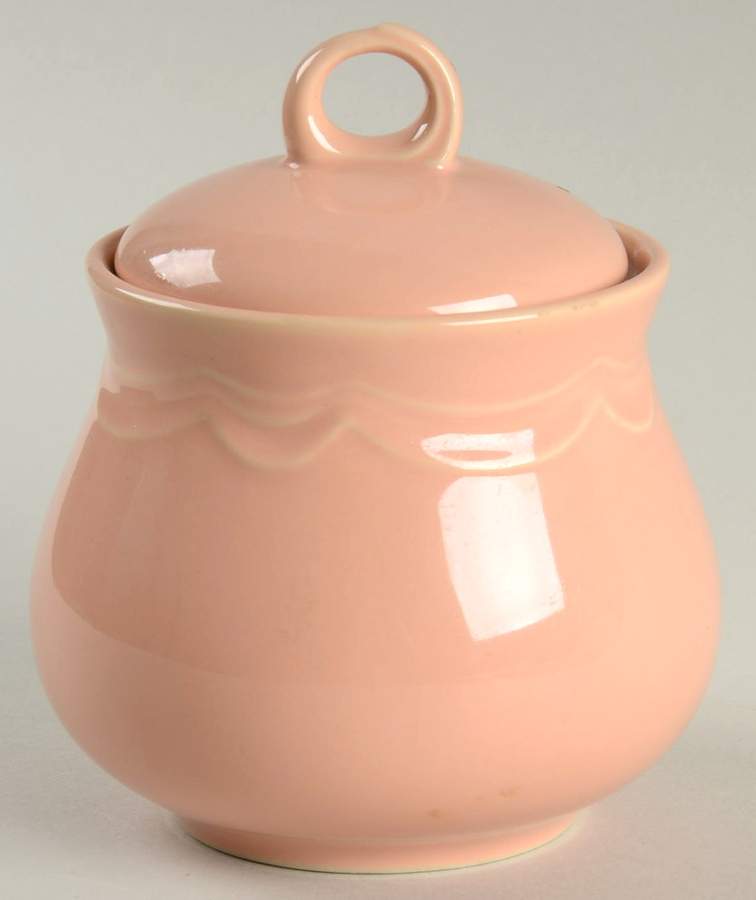 Blush Sugar Bowl & Lid by International-1